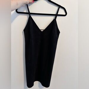 Aritzia wilfred free suede black dress